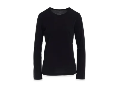 Y's Soft Jersey Round Neck Long T "Black"