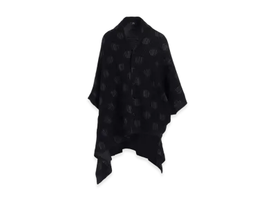 Y's Polka Dot JQ Asymmetric Cardigan "Grey"