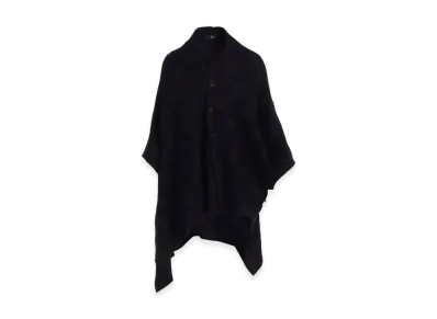 Y's Polka Dot JQ Asymmetric Cardigan "Navy"