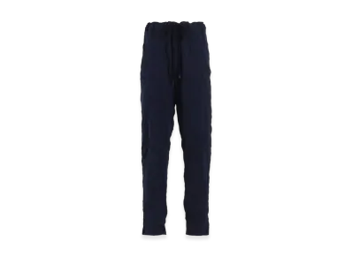 Y's Wrinkle-Effect Tapered Pants "Navy"