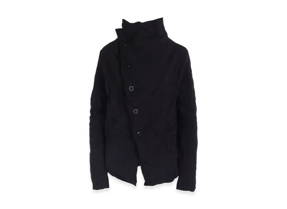 Y's Wrinkle-Effect Asymmetric Jacket "Black"