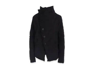 Y's Wrinkle-Effect Asymmetric Jacket "Black"