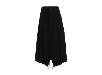 Y's C/Ry Gabardine Fish Tail Skirt "Black"