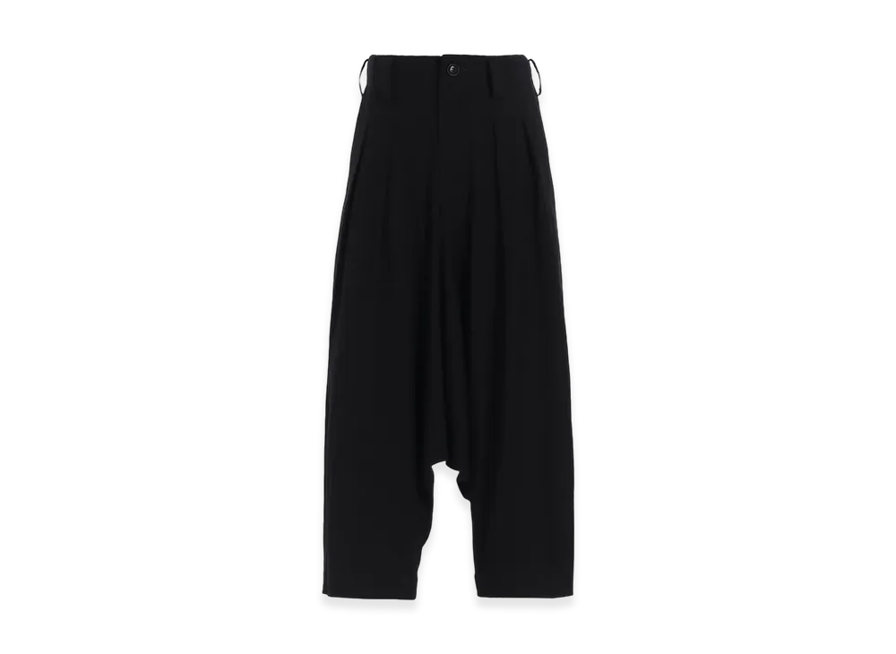 Y's C/Ry Gabardine 2-Tuck Sarouel Pants "Black"
