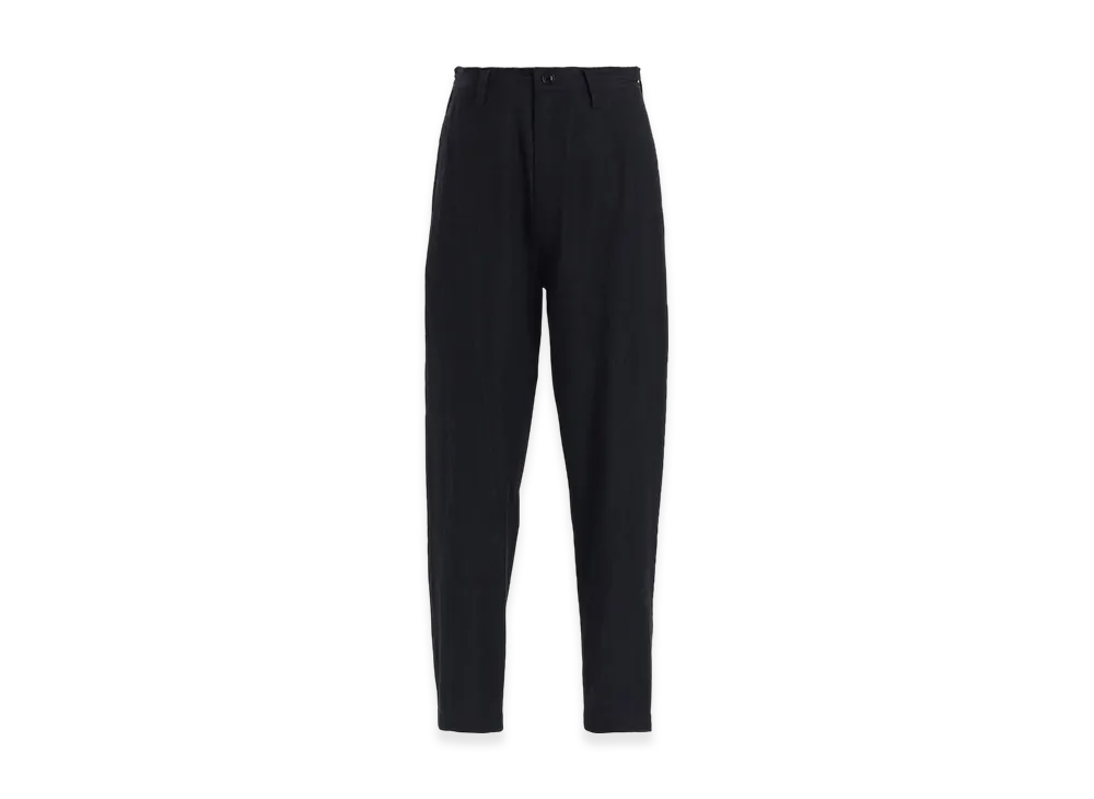 Y's 6Oz Denim Garmentfinish Tapered Pants "Black"