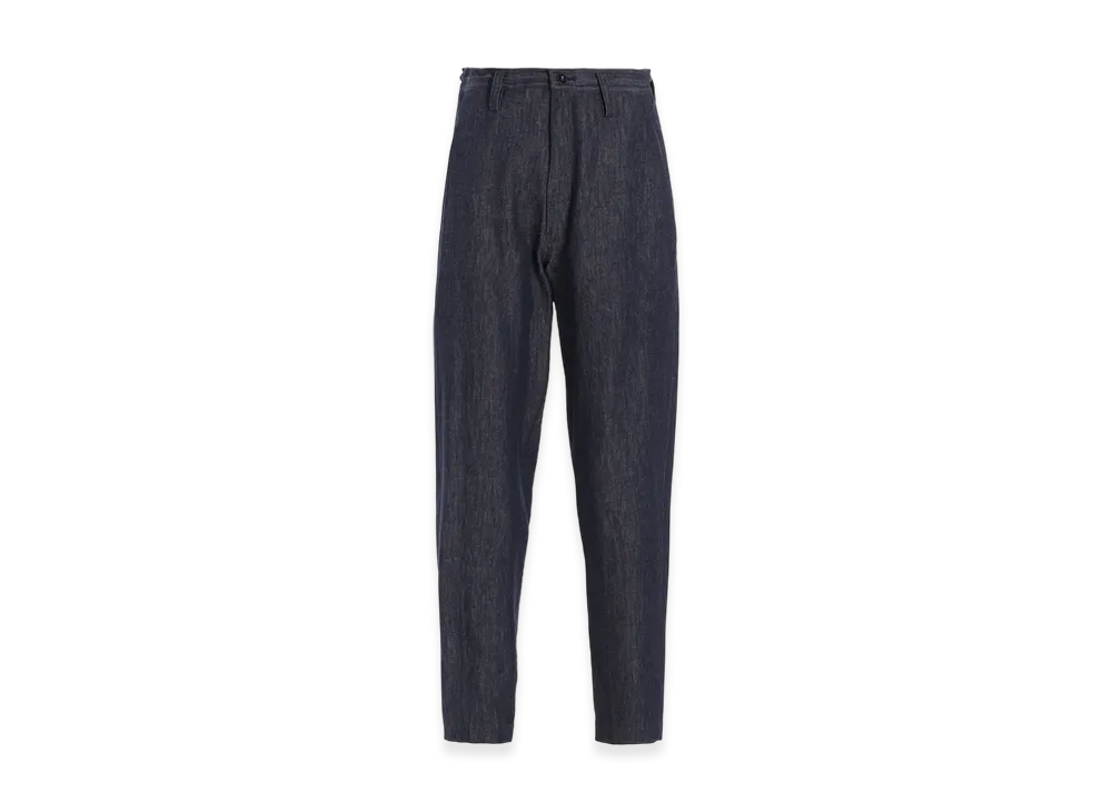 Y's 6Oz Denim Garmentfinish Tapered Pants "Indigo"