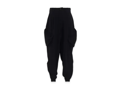 Y's Ta/Pe Crepe De Chine Flight Pants "Black"