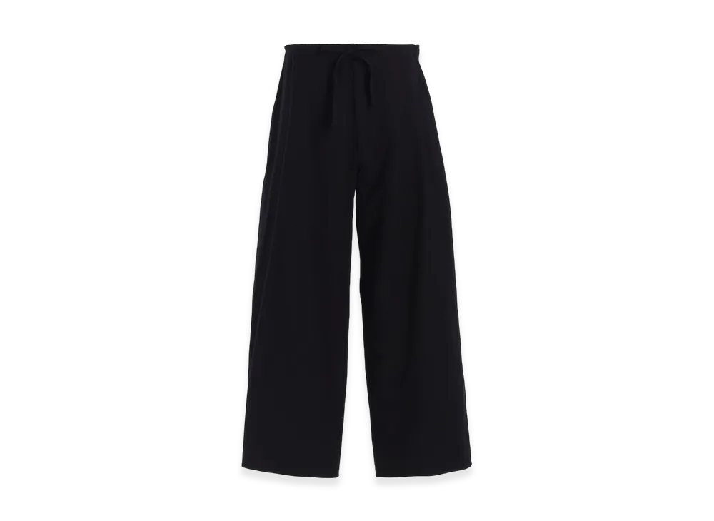 Y's Cotton Twill Straight String Pants "Black"