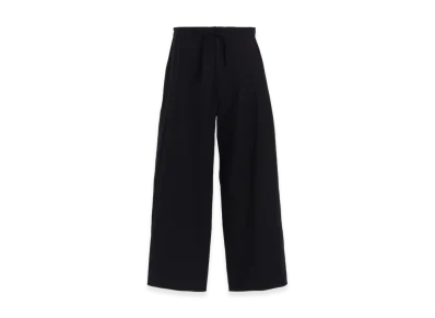 Y's Cotton Twill Straight String Pants "Black"