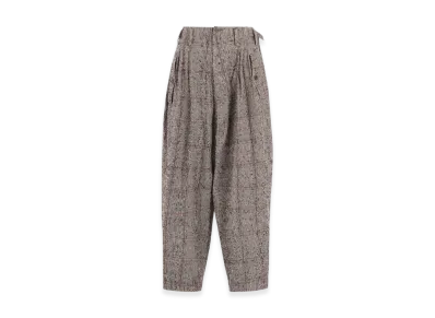 Y's Needle-Punched Double Tuck Wide Pants "Beige"