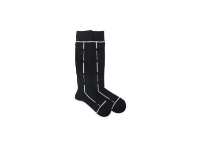 Y's x Chicstocks Compression Line Socks "Black"