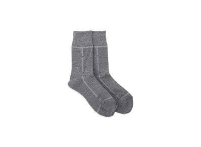 Y's x Chicstocks Line Glitter Socks "Grey"