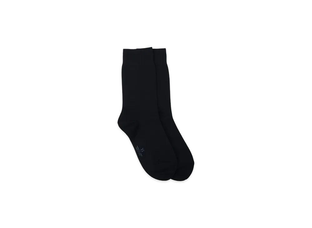 Y's Nylon Jersey Classic Socks "Black"