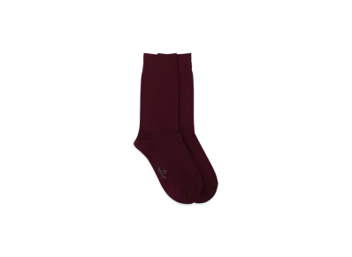 Y's Nylon Jersey Classic Socks "Bordeaux"