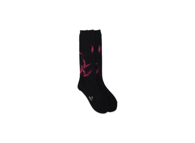 Y's Angel-Design High Socks "Black"