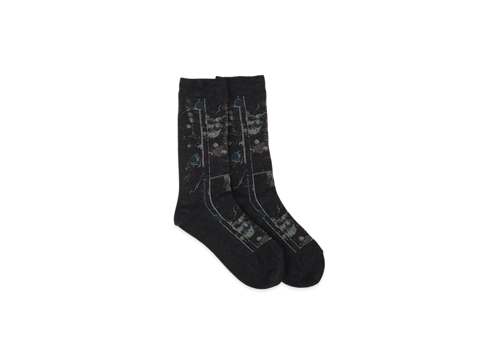 Y's Multiple Dot Socks "Grey"