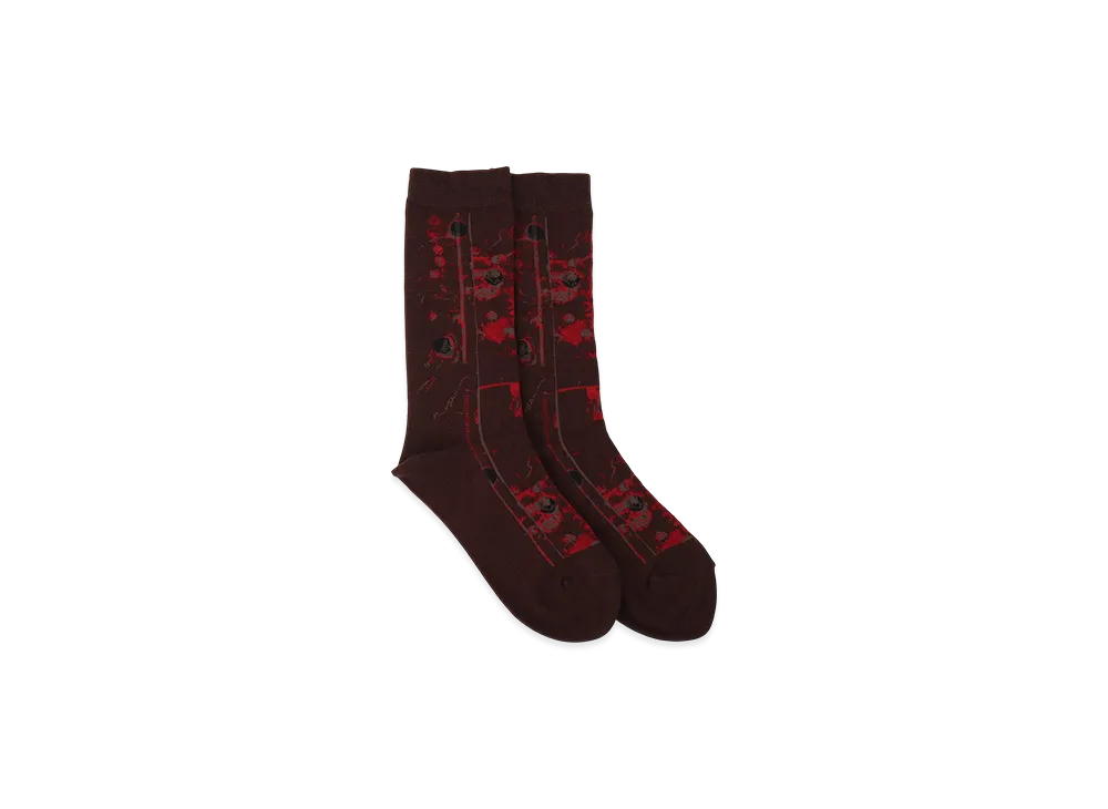 Y's Multiple Dot Socks "Red"