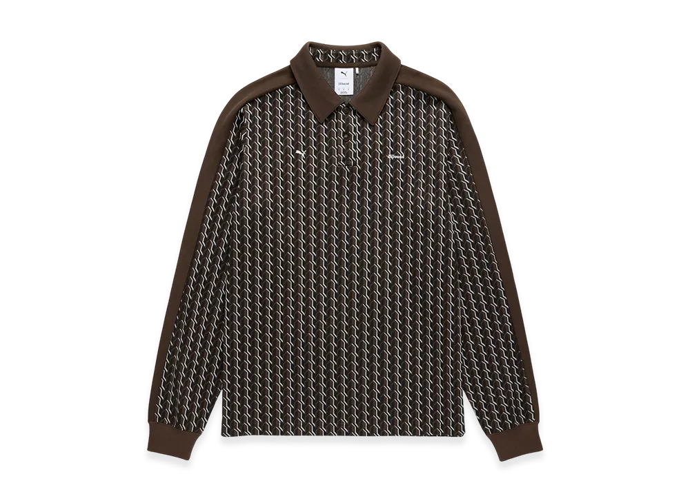 ジョウンド x プーマ T7 ロングスリーブ ポロ "ブラウン"