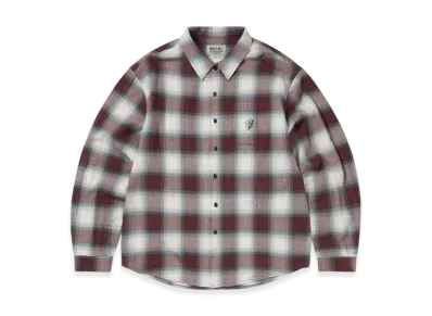 thisisneverthat x Grateful Dead Lightning Bear Plaid Shirt "Burgundy"