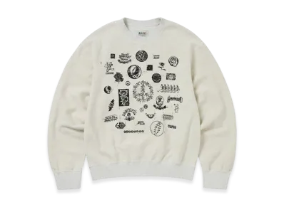 thisisneverthat x Grateful Dead Iconography Reversible Crewneck "Heather Grey"