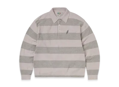 thisisneverthat x Grateful Dead Lightning Velvet Knit Polo "Light Pink"