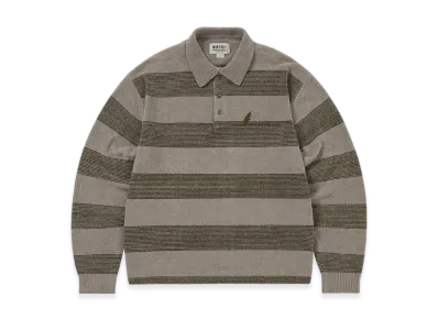 thisisneverthat x Grateful Dead Lightning Velvet Knit Polo "Khaki"