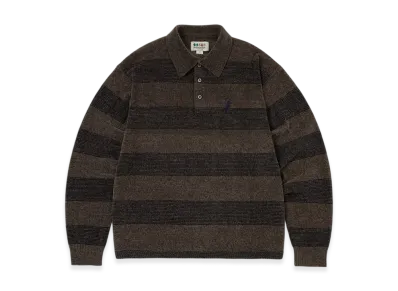 thisisneverthat x Grateful Dead Lightning Velvet Knit Polo "Brown"