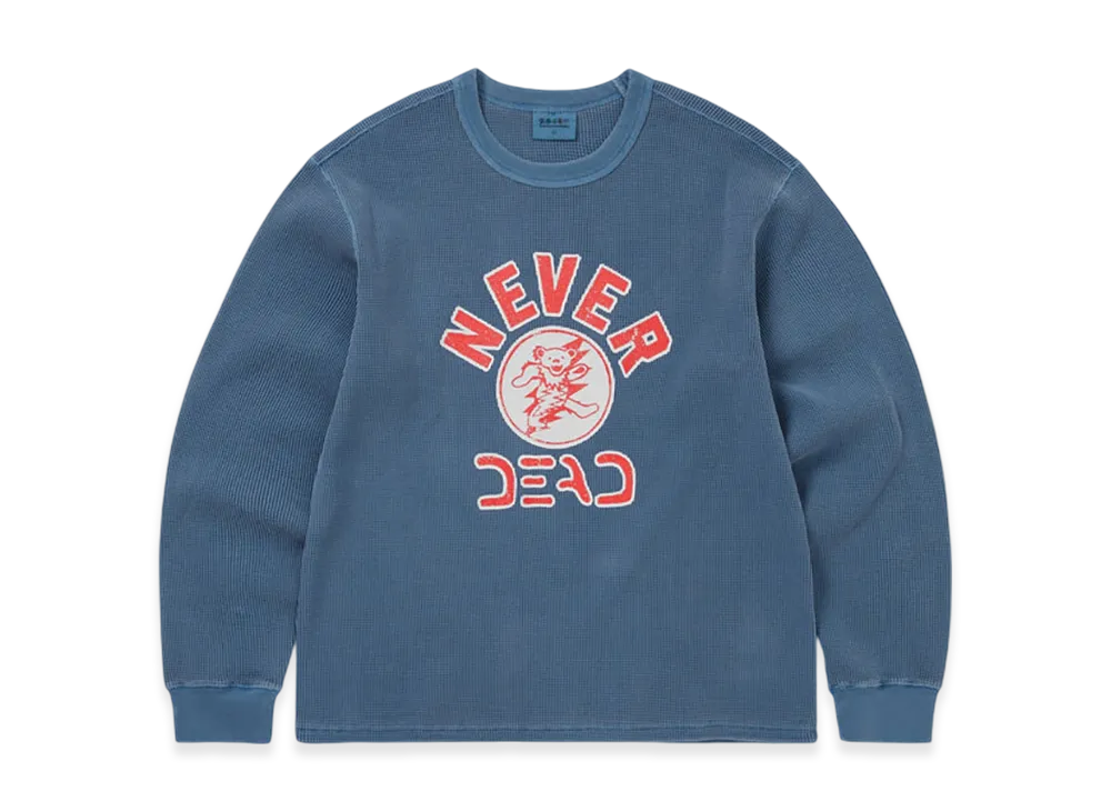 thisisneverthat x Grateful Dead Overdyed Waffle L/S "Dusty Blue"