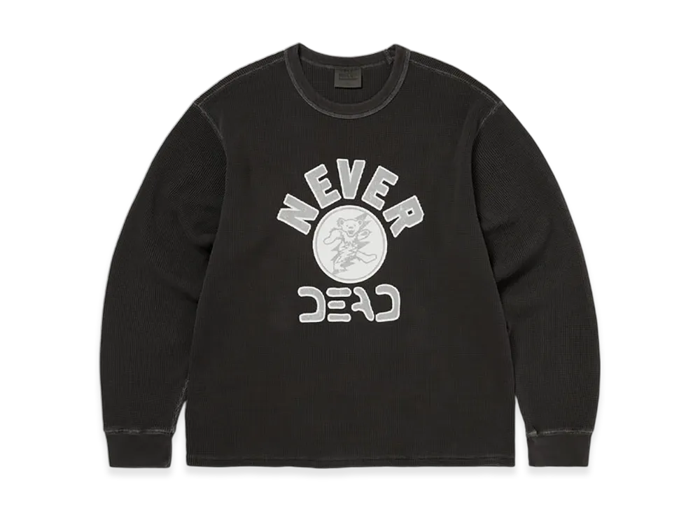 thisisneverthat x Grateful Dead Overdyed Waffle L/S "Off Black"
