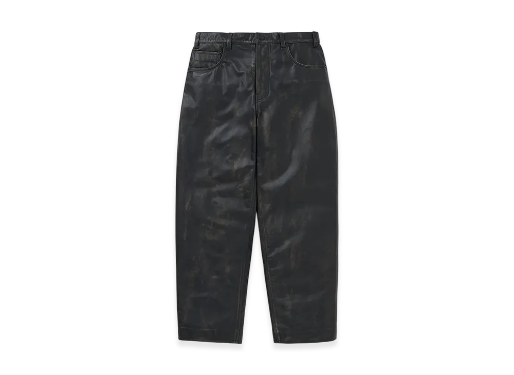 thisisneverthat x Grateful Dead Lightning Leather Pant "Olive Black"
