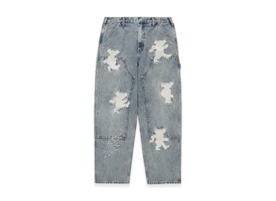 thisisneverthat x Grateful Dead Lightning Double Knee Pant "Washed Blue"