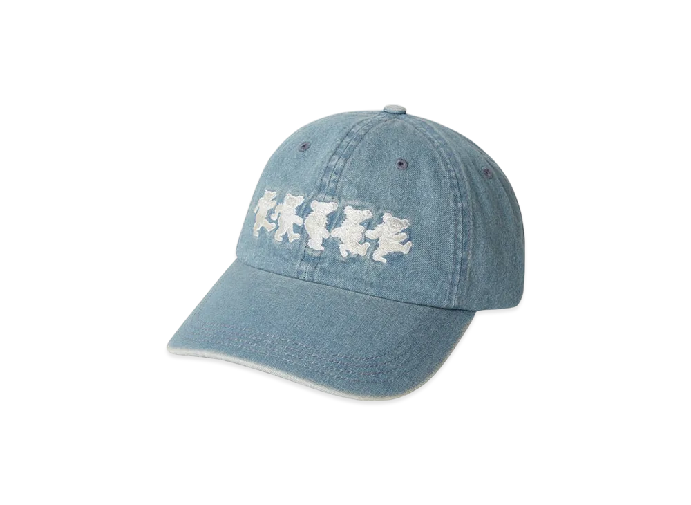 thisisneverthat x Grateful Dead Dancing Bears Cap "Washed Blue"