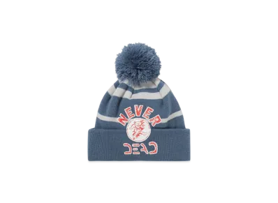 thisisneverthat x Grateful Dead Lightning Bear Pom Beanie "Dusty Blue"