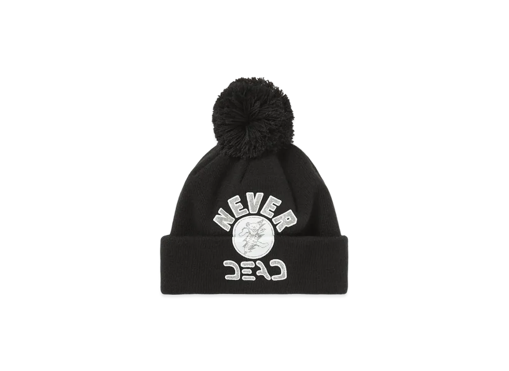 thisisneverthat x Grateful Dead Lightning Bear Pom Beanie "Black"