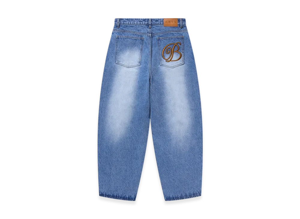 BlackEyePatch B Emblem Extra Baggy Jeans "Indigo"