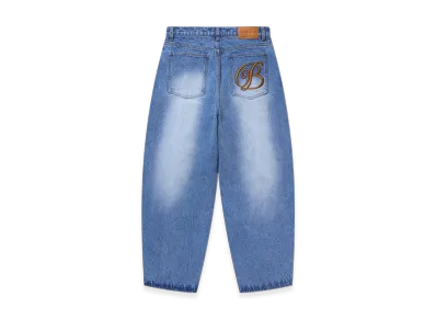 BlackEyePatch B Emblem Extra Baggy Jeans "Indigo"