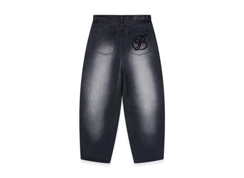 BlackEyePatch B Emblem Extra Baggy Jeans "Black"