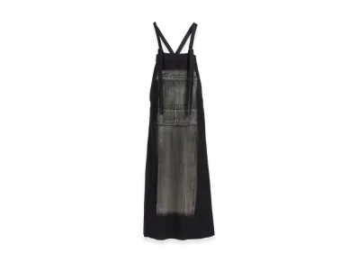 Y's Spotted Denim Salopette Skirt "Black"