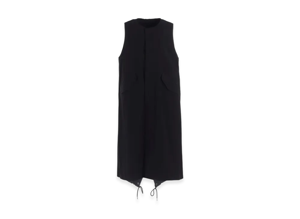 Y's C/Ry Gabardine Fish Tail Dress "Black"
