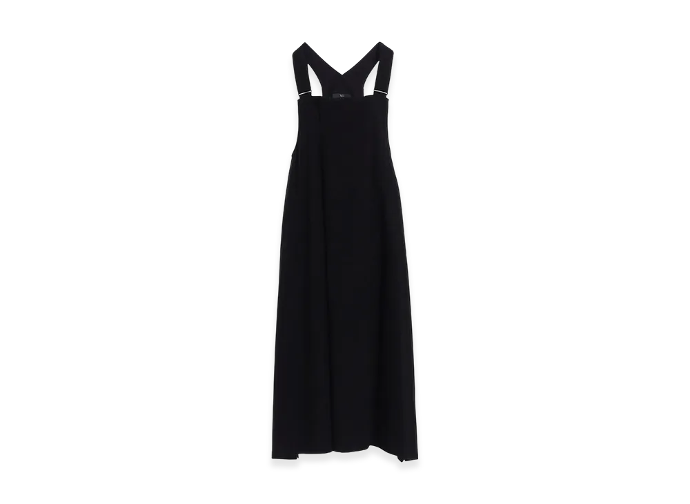 Y's C/Ry Gabardine Overalls Dress "Black"