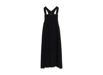 Y's C/Ry Gabardine Overalls Dress "Black"