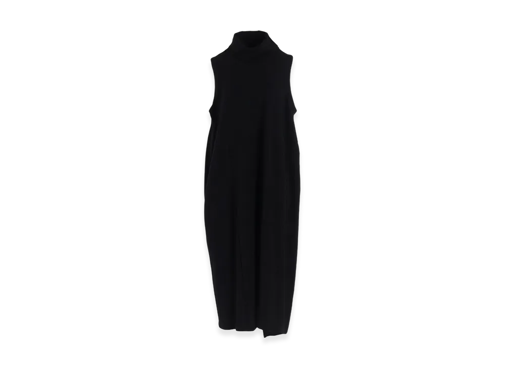 Y's Combination High Neck Dress "Black"