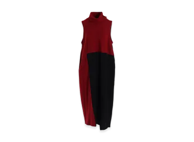 Y's Combination High Neck Dress "Red"