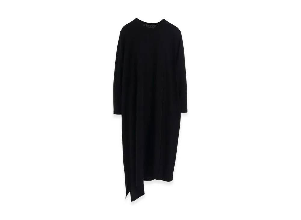 Y's Combination Long Sleeve Dress "Black"