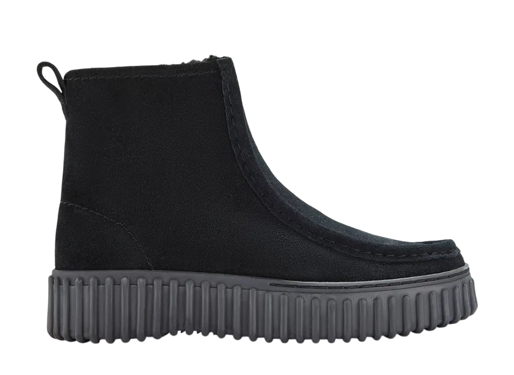 クラークス ウィメンズ トーヒルコージー "ブラックラインドスエード"