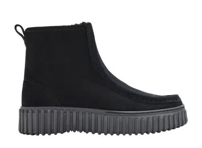 Clarks Women's Torhill Cozy "Black WLined Suede"