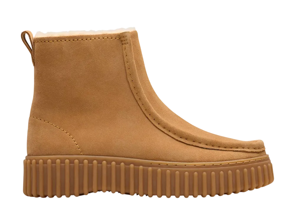 クラークス ウィメンズ トーヒルコージー "ライトタンラインド"