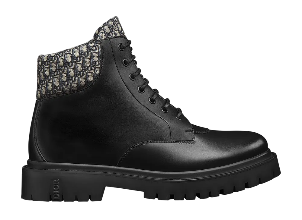 ディオール エクスプローラ3 ショートブーツ "ベージュ/ブラック"