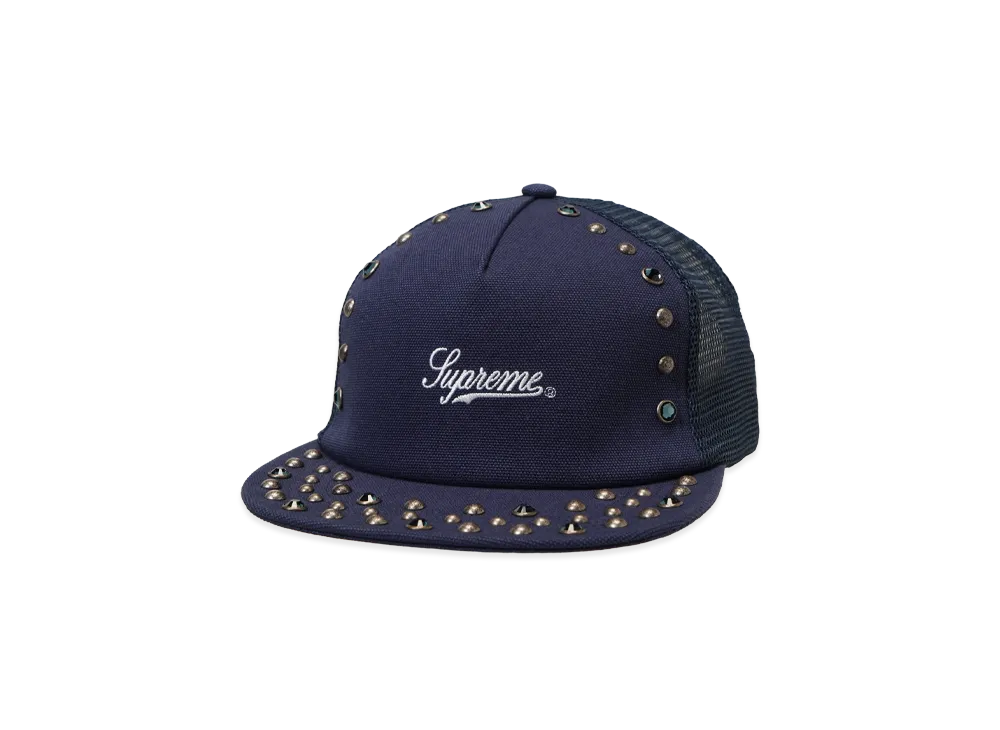 Supreme x b.b. Simon Studded Mesh Back 5-Panel "Navy"