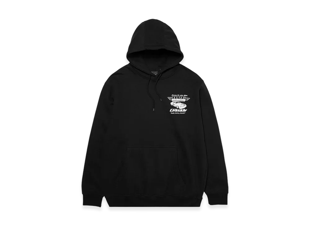 HUF x Greddy Body Works Hoodie "Black"